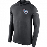 Men's Tennessee Titans Nike Charcoal Stadium Touch Long Sleeve Hooded Performance T-Shirt,baseball caps,new era cap wholesale,wholesale hats